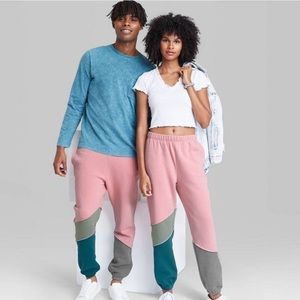 Retro Color Block Jogger Sweatpants-Wild Fable NWOT